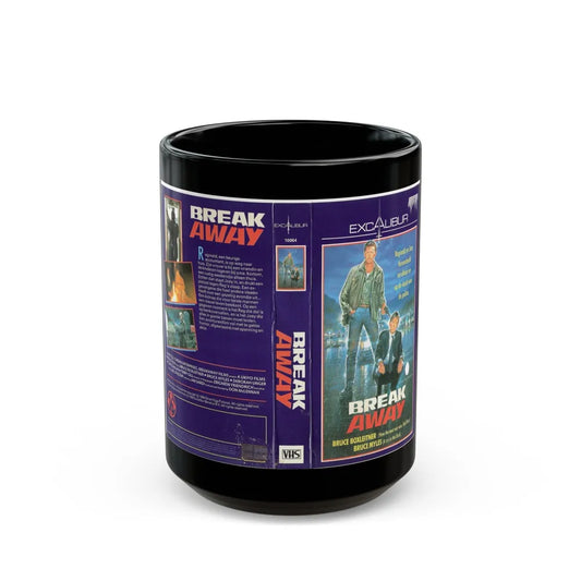 BREAK AWAY (VHS COVER) - Black Coffee Mug-15oz-Go Mug Yourself