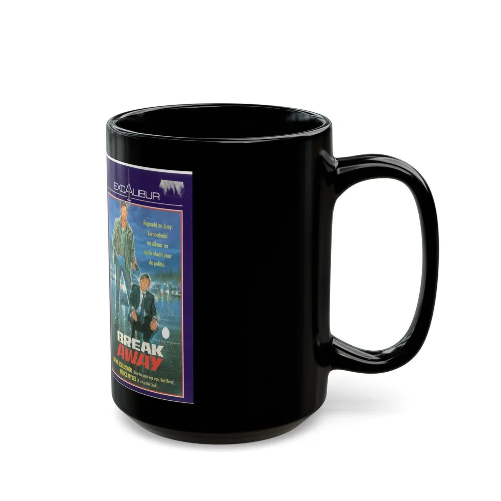 BREAK AWAY (VHS COVER) - Black Coffee Mug-Go Mug Yourself