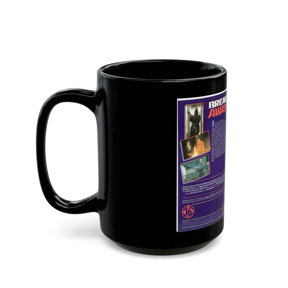 BREAK AWAY (VHS COVER) - Black Coffee Mug-Go Mug Yourself