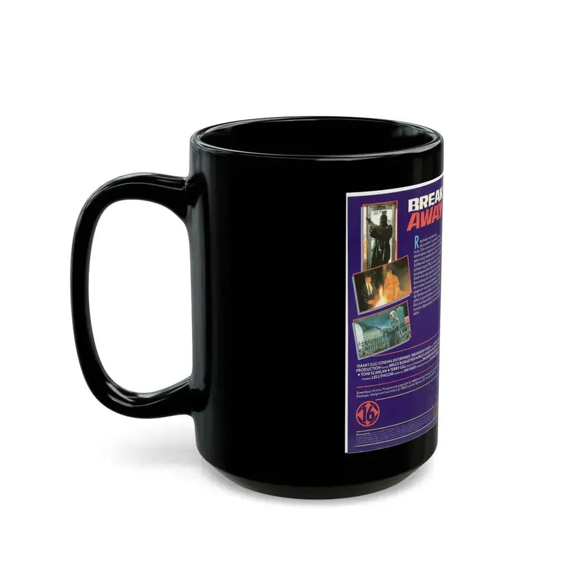 BREAK AWAY (VHS COVER) - Black Coffee Mug - Go Mug Yourself