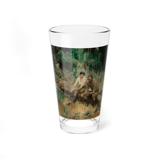 Break from the Hunt, 1925 (Magazine Illustration) Pint Glass 16oz-16oz-Go Mug Yourself