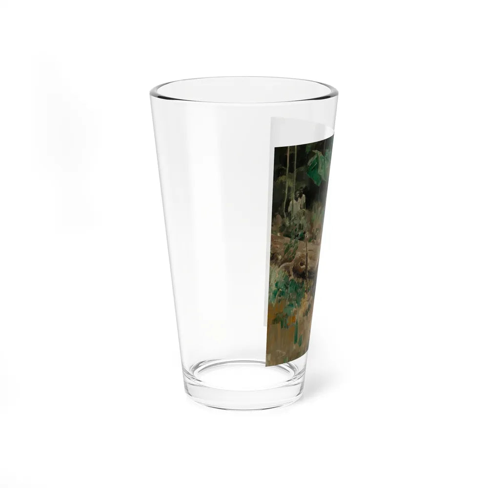 Break from the Hunt, 1925 (Magazine Illustration) Pint Glass 16oz-Go Mug Yourself