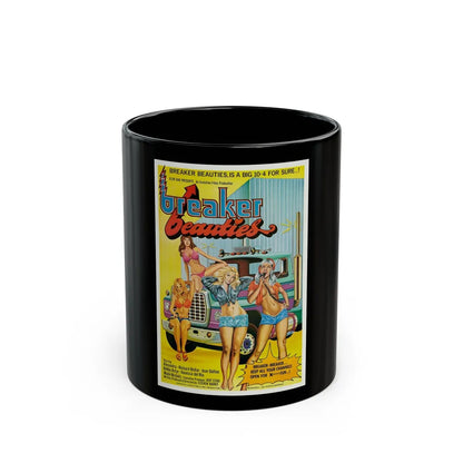 BREAKER BEAUTIES 1977 Movie Poster - Black Coffee Mug-11oz-Go Mug Yourself