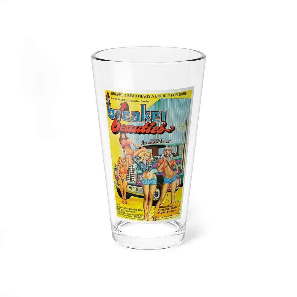 BREAKER BEAUTIES 1977 Movie Poster - Pint Glass 16oz-16oz-Go Mug Yourself