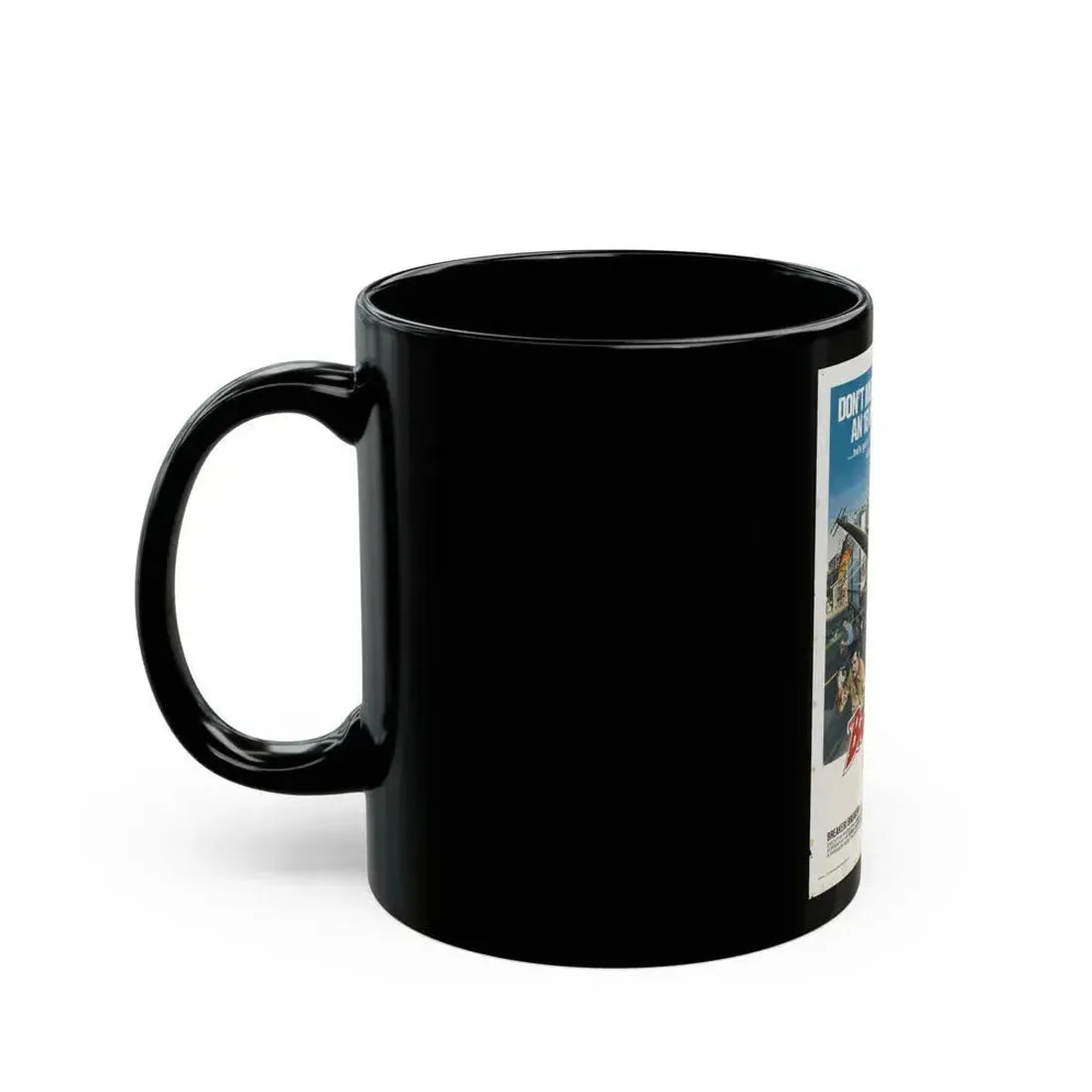 BREAKER BREAKER 1977 Movie Poster - Black Coffee Mug - Go Mug Yourself