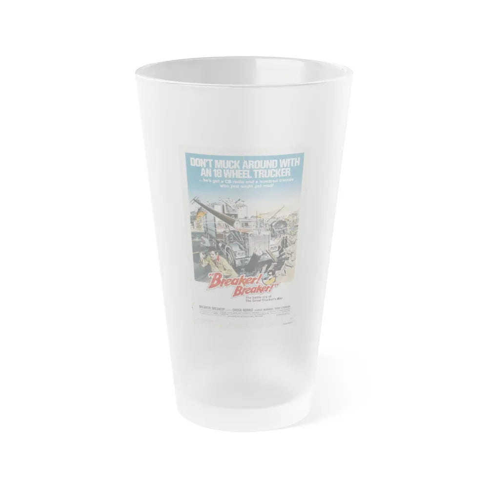 BREAKER BREAKER 1977 Movie Poster - Frosted Pint Glass 16oz-16oz-Frosted-Go Mug Yourself