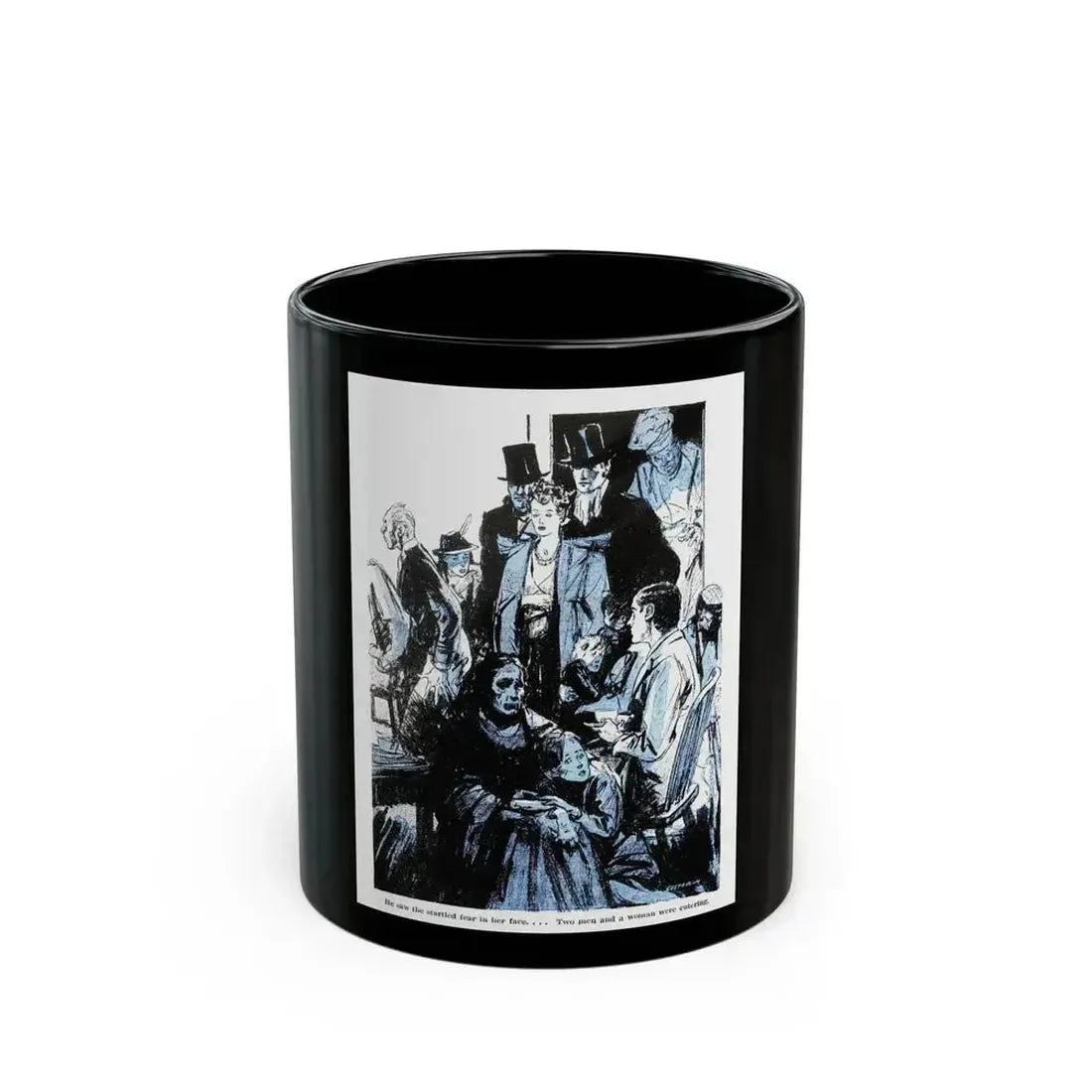 Breakfast At The Savoy, Blue Book Magazine, June 1941 - Black Coffee Mug 11oz - Go Mug Yourself