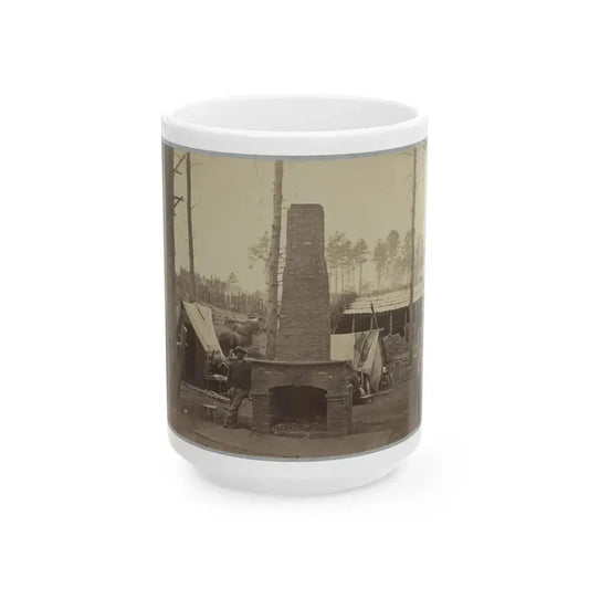 Breaking Camp, Brandy Station, Va. (U.S. Civil War) White Coffee Mug 15oz - Go Mug Yourself
