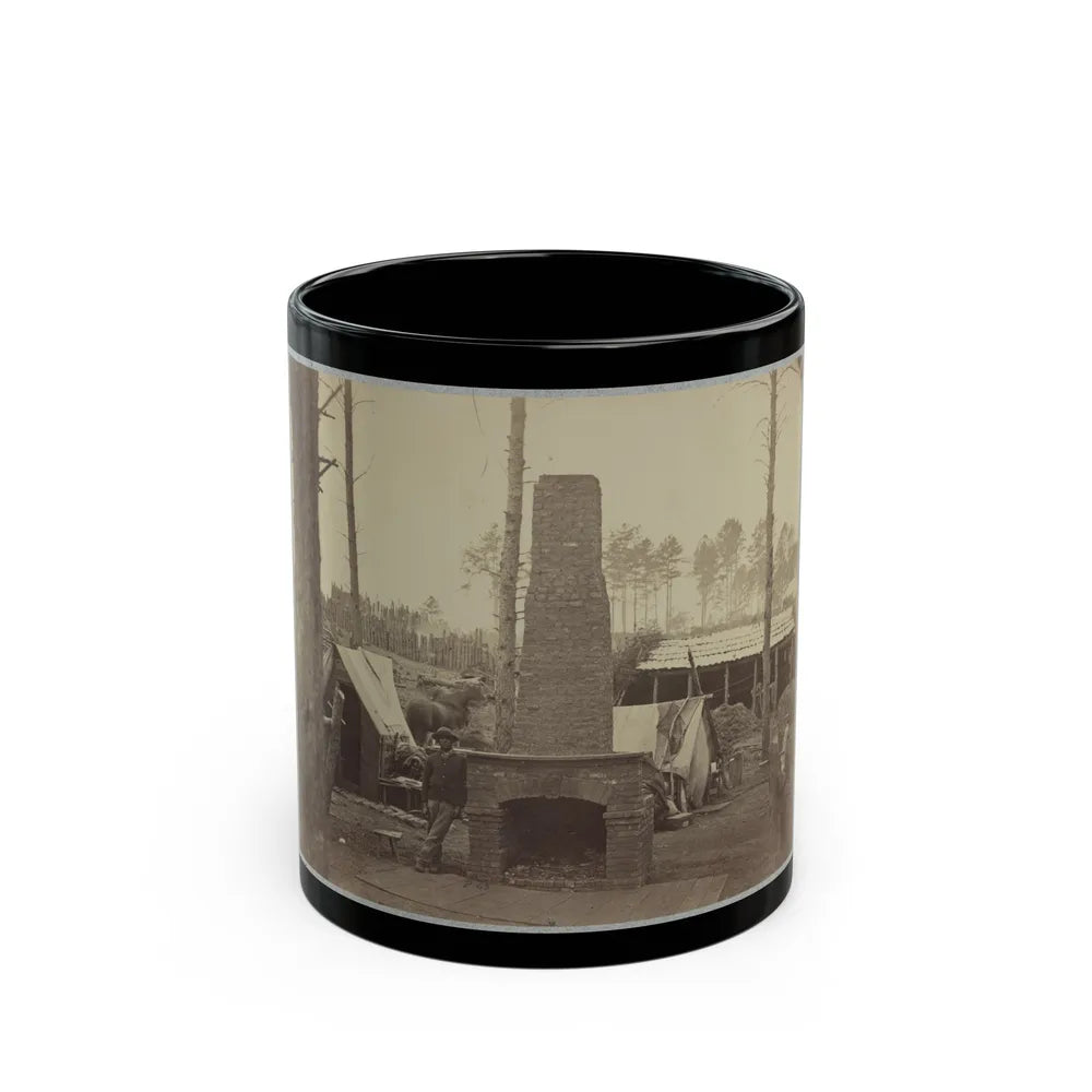 Breaking Camp, Brandy Station, Va. (U.S. Civil War) Black Coffee Mug-11oz-Go Mug Yourself