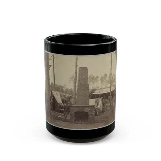 Breaking Camp, Brandy Station, Va. (U.S. Civil War) Black Coffee Mug-15oz-Go Mug Yourself