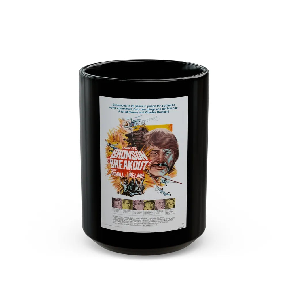 BREAKOUT 1975 Movie Poster - Black Coffee Mug-15oz-Go Mug Yourself