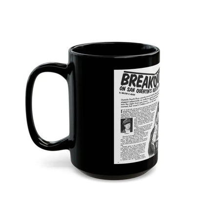 Breakout, Man's magazine, December 1962 - Black Coffee Mug - Go Mug Yourself
