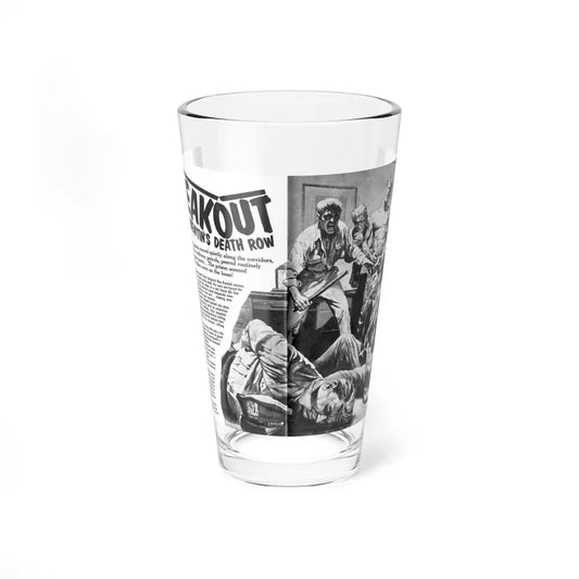 Breakout, Man's magazine, December 1962 (Magazine Illustration) Pint Glass 16oz 16oz - Go Mug Yourself