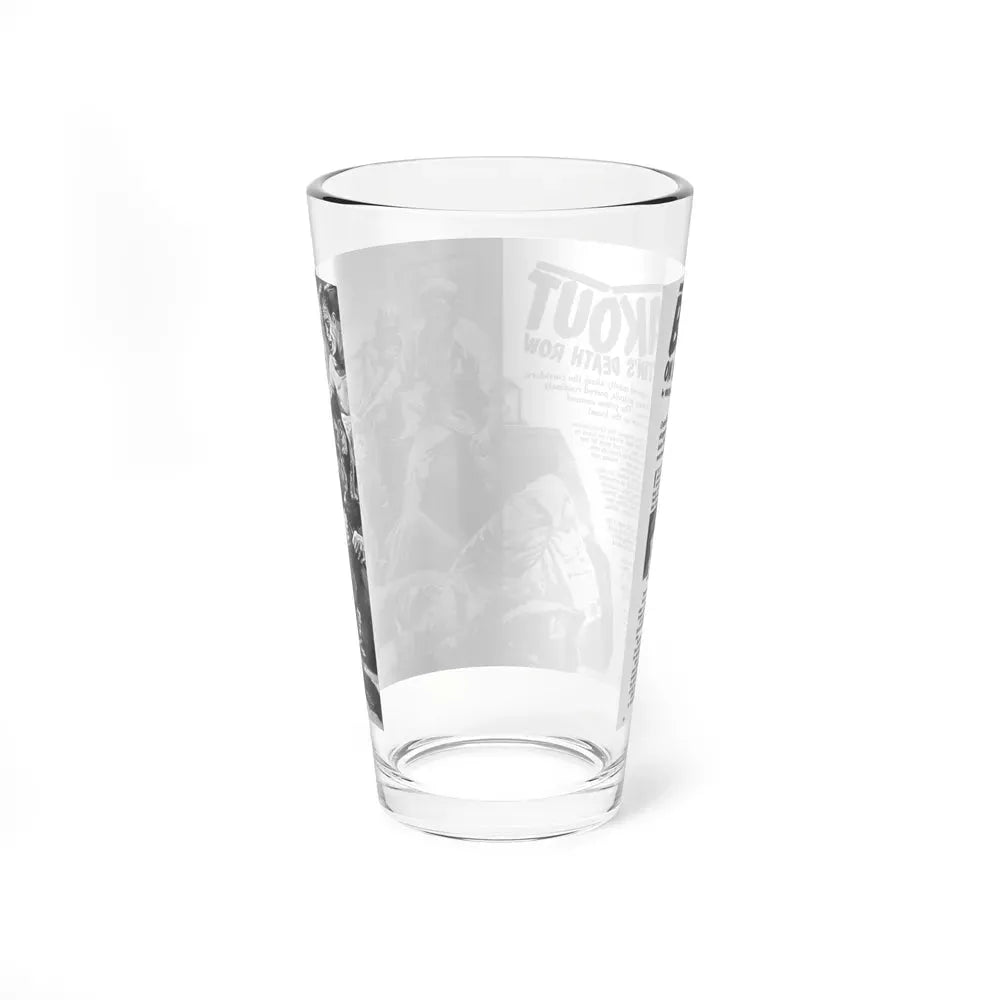 Breakout, Man's magazine, December 1962 (Magazine Illustration) Pint Glass 16oz - Go Mug Yourself