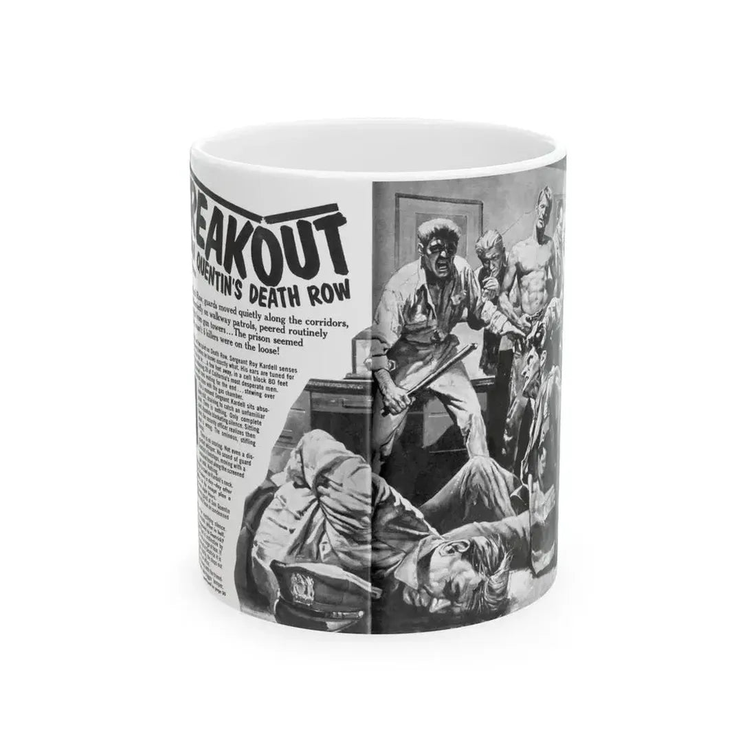 Breakout, Man's magazine, December 1962 - White Coffee Mug 11oz - Go Mug Yourself