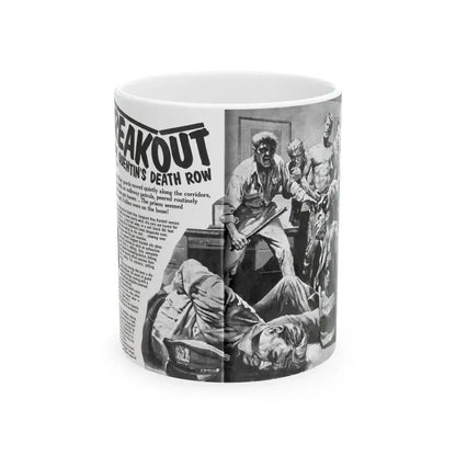 Breakout, Man's magazine, December 1962 - White Coffee Mug 11oz - Go Mug Yourself