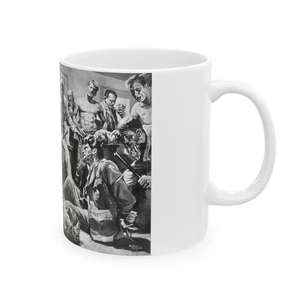 Breakout, Man's magazine, December 1962 - White Coffee Mug - Go Mug Yourself