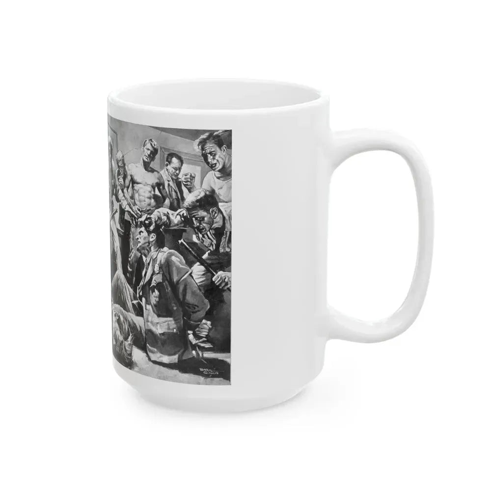 Breakout, Man's magazine, December 1962 - White Coffee Mug - Go Mug Yourself