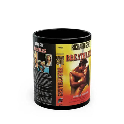 BREATHLESS (VHS COVER) - Black Coffee Mug 11oz - Go Mug Yourself