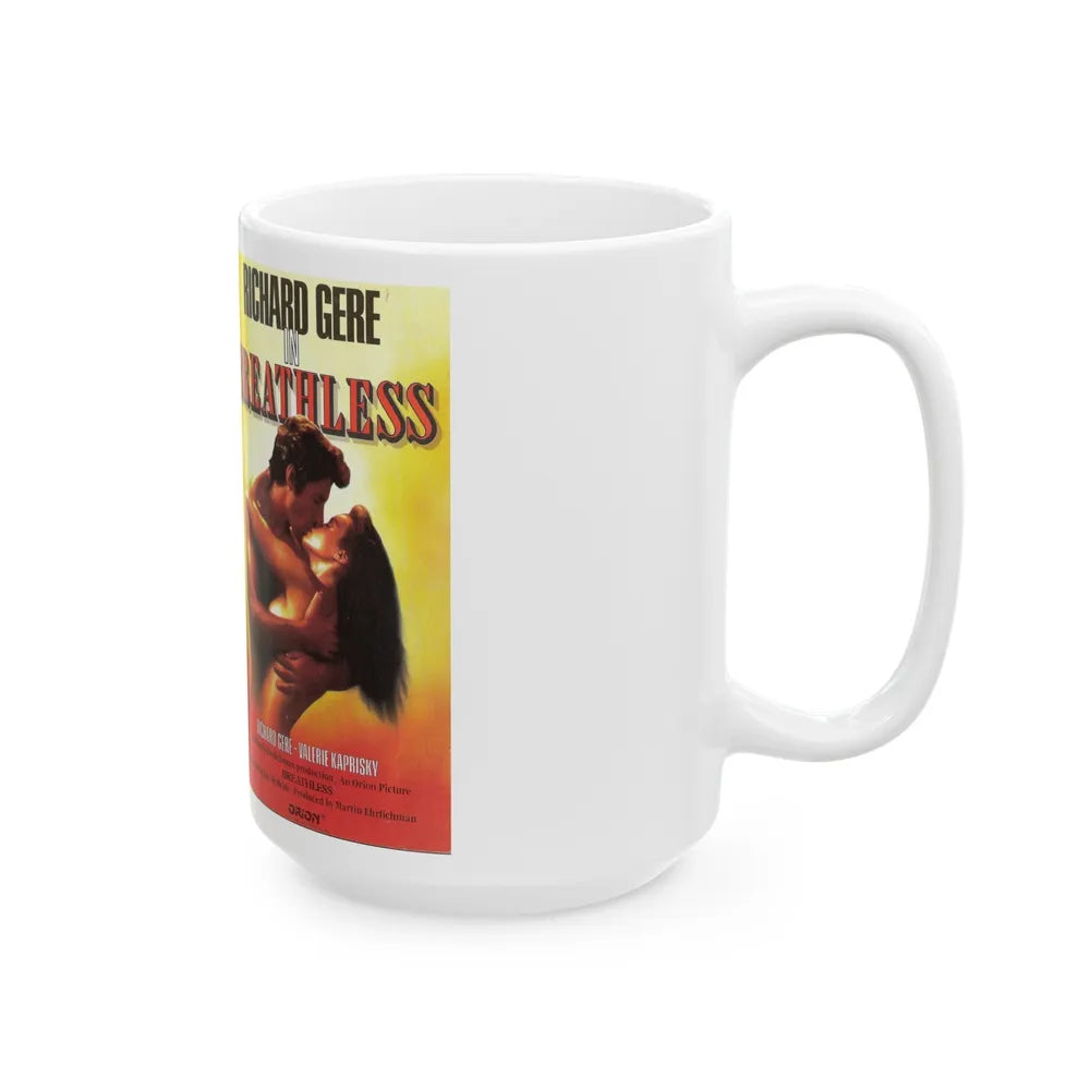 BREATHLESS (VHS COVER) - White Coffee Mug-Go Mug Yourself