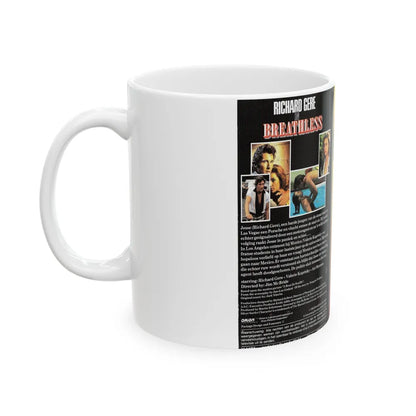 BREATHLESS (VHS COVER) - White Coffee Mug-Go Mug Yourself