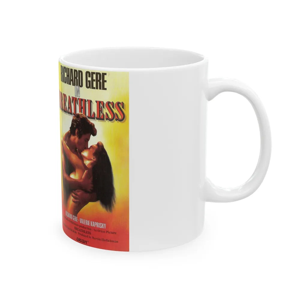 BREATHLESS (VHS COVER) - White Coffee Mug-Go Mug Yourself