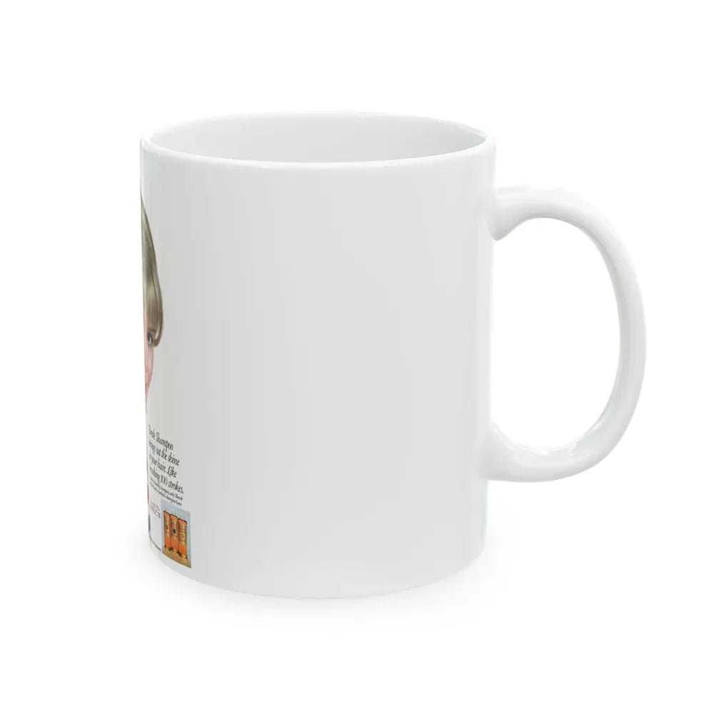Breck Shampoo ad, Redbook, July 1967 - White Coffee Mug - Go Mug Yourself