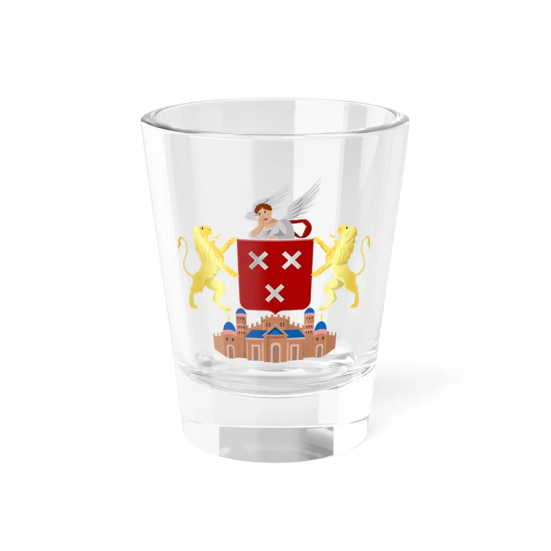Breda wapen HRvA (Netherlands) (Coat of Arms) Shot Glass 1.5oz 1.5oz - Go Mug Yourself
