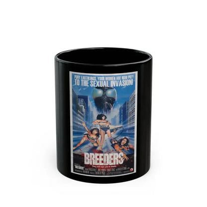 BREEDERS (RETRO) 1986 Movie Poster - Black Coffee Mug 11oz - Go Mug Yourself