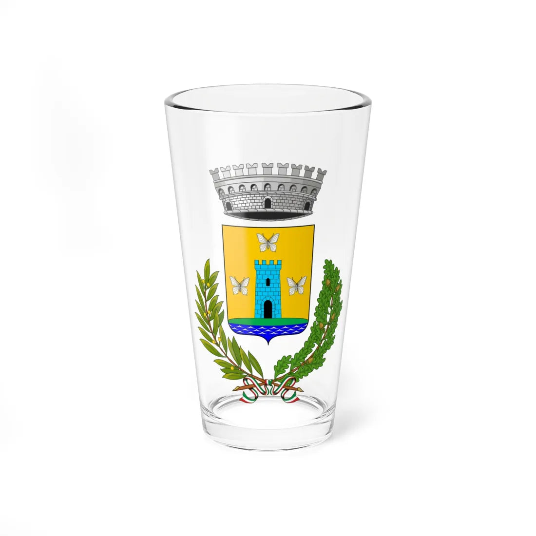 Bregano-Stemma (Italy) (Coat of Arms) Pint Glass 16oz 16oz - Go Mug Yourself