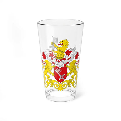 Bremen state flag coat of arms (Germany) (Coat of Arms) Pint Glass 16oz 16oz - Go Mug Yourself