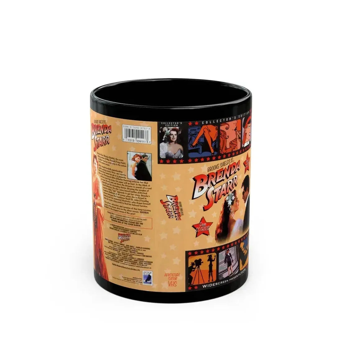 BRENDA STARR (VHS COVER) - Black Coffee Mug 11oz - Go Mug Yourself