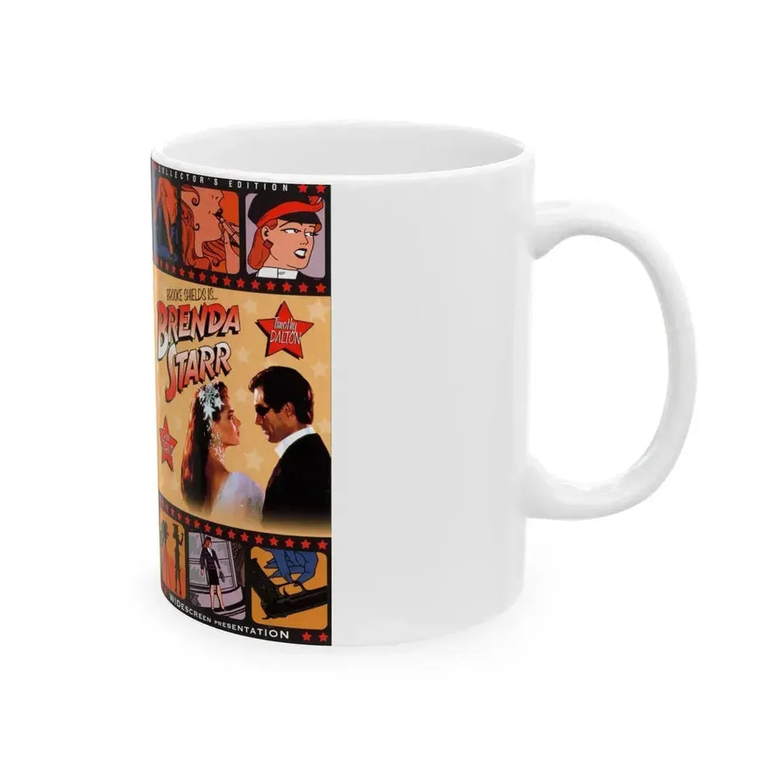 BRENDA STARR (VHS COVER) - White Coffee Mug - Go Mug Yourself
