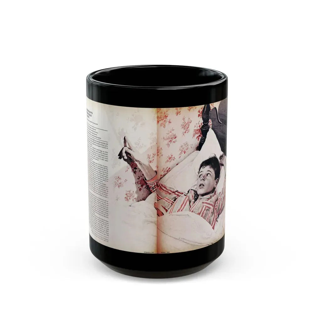 Brendan's Birthday Party, Woman's Day, March 1965 - Black Coffee Mug 15oz - Go Mug Yourself