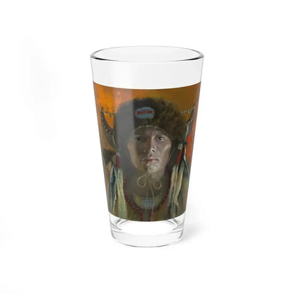Brent Flory - Lakota (Native Americans in Art) Pint Glass 16oz 16oz - Go Mug Yourself