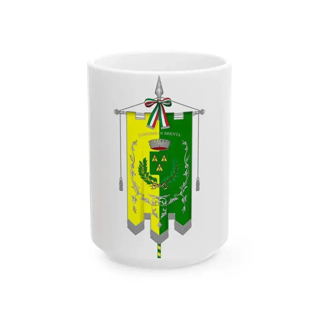 Brenta-Gonfalone (Italy) White Coffee Mug 15oz - Go Mug Yourself