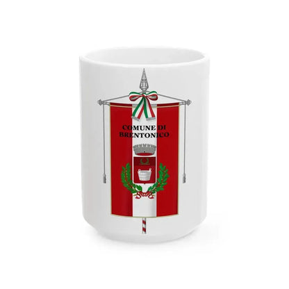 Brentonico-Gonfalone (Italy) White Coffee Mug 15oz - Go Mug Yourself