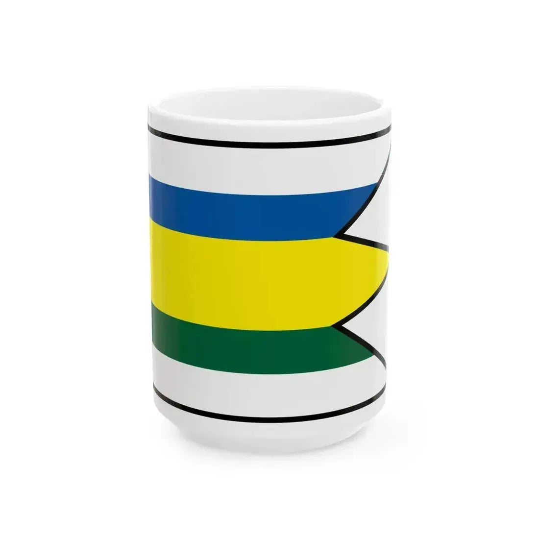 Bretejovce Presov Flag (Slovakia) White Coffee Mug 15oz - Go Mug Yourself