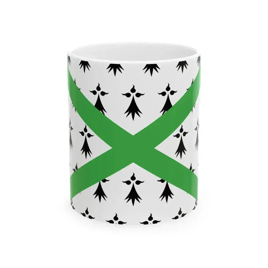 Breton Regionalist Union Flag (Belgium) White Coffee Mug 11oz - Go Mug Yourself