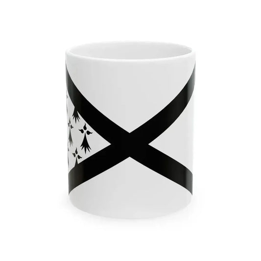 Breton Vexillological Society Flag (Belgium) White Coffee Mug 11oz - Go Mug Yourself