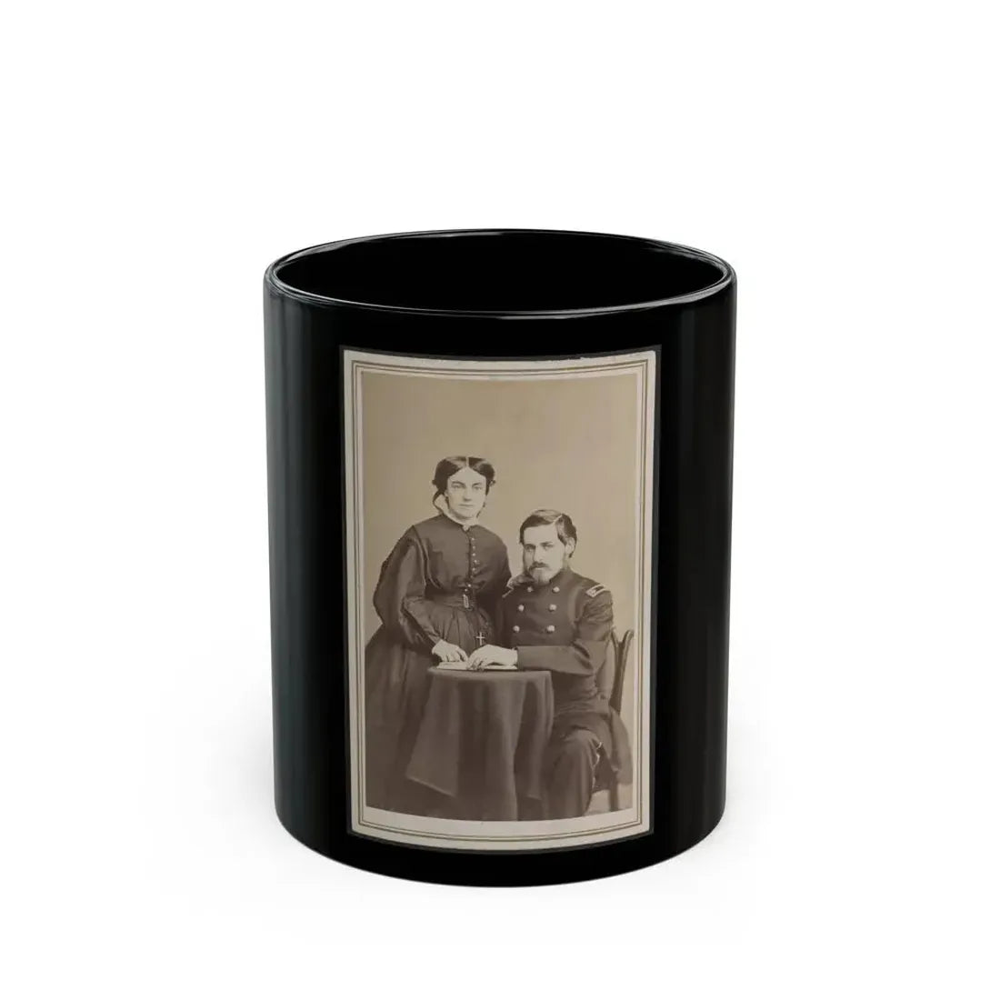 Brevet Brigadier General Charles Folsom Walcott Of Co. B (U.S. Civil War) Black Coffee Mug 11oz - Go Mug Yourself