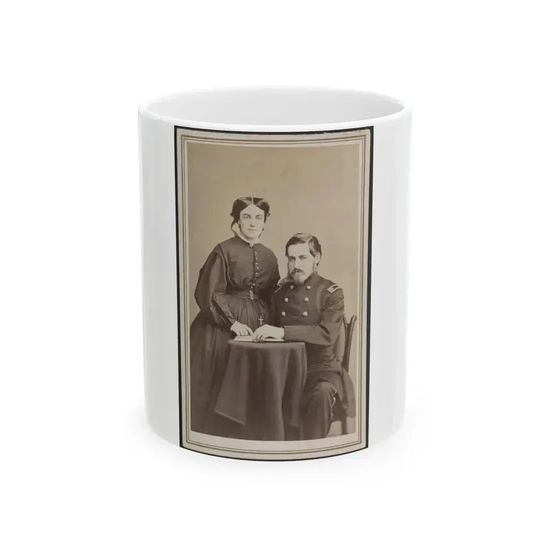 Brevet Brigadier General Charles Folsom Walcott Of Co. B (U.S. Civil War) White Coffee Mug 11oz - Go Mug Yourself