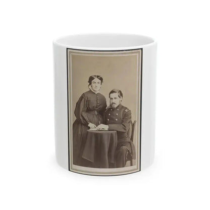 Brevet Brigadier General Charles Folsom Walcott Of Co. B (U.S. Civil War) White Coffee Mug 11oz - Go Mug Yourself