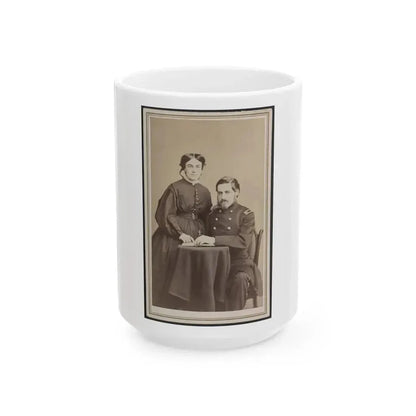 Brevet Brigadier General Charles Folsom Walcott Of Co. B (U.S. Civil War) White Coffee Mug 15oz - Go Mug Yourself