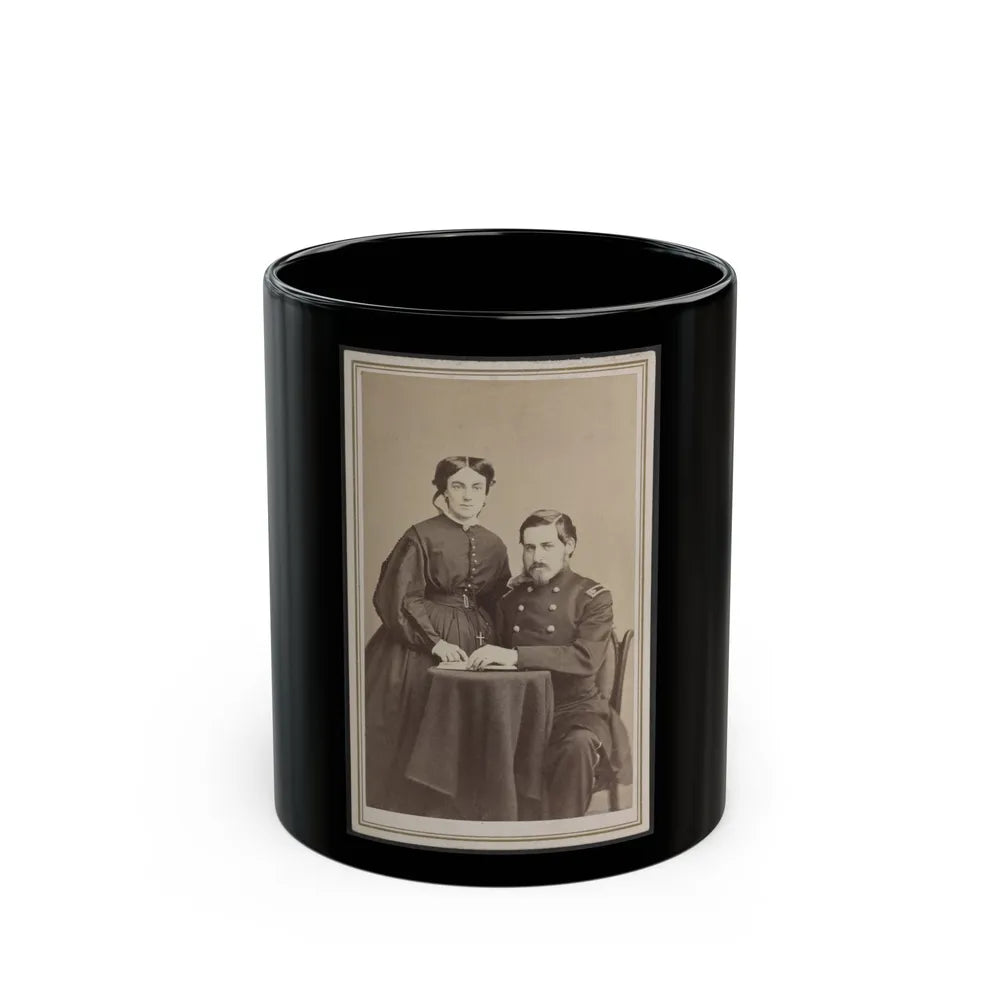 Brevet Brigadier General Charles Folsom Walcott Of Co. B (U.S. Civil War) Black Coffee Mug-11oz-Go Mug Yourself