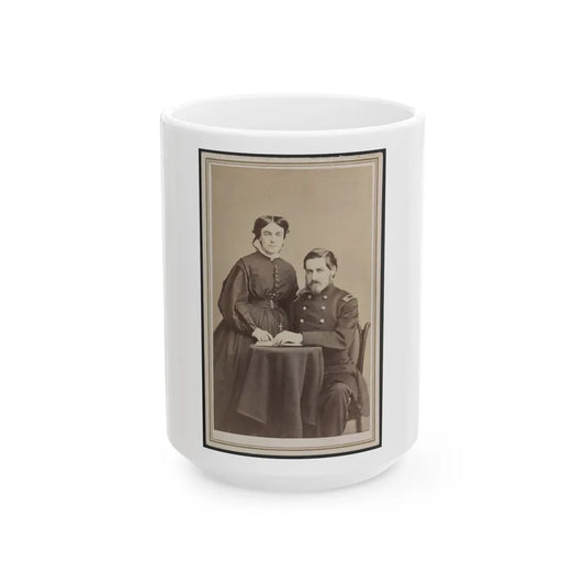 Brevet Brigadier General Charles Folsom Walcott Of Co. B (U.S. Civil War) White Coffee Mug-15oz-Go Mug Yourself