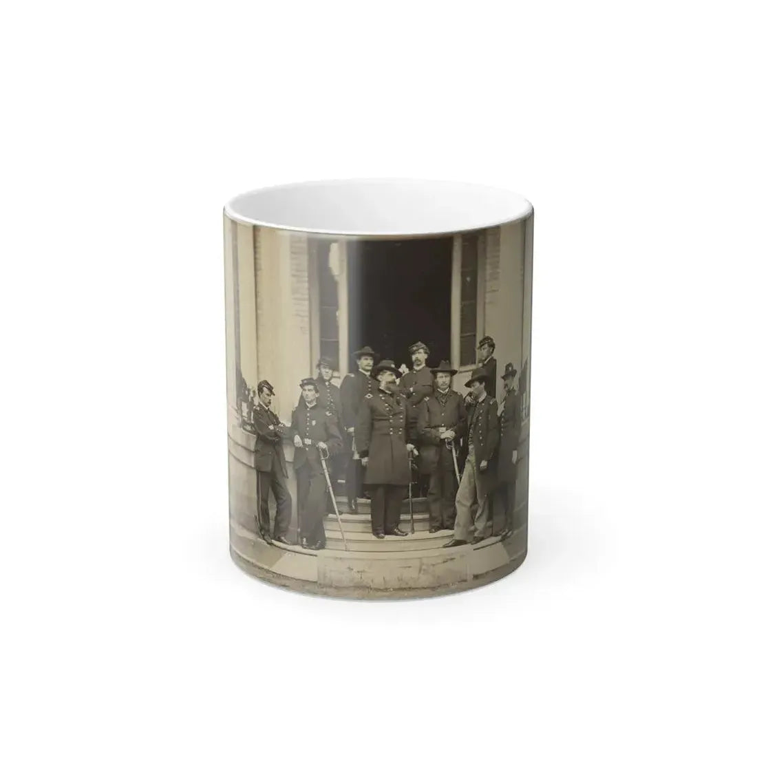 Brevet Major General Chas. Devens and Staff, Richmond, Va., April 1865 (U.S. Civil War) Color Changing Coffee Mug 11oz Default Title 11oz - Go Mug Yourself