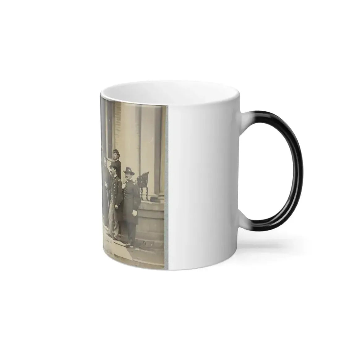 Brevet Major General Chas. Devens and Staff, Richmond, Va., April 1865 (U.S. Civil War) Color Changing Coffee Mug 11oz - Go Mug Yourself