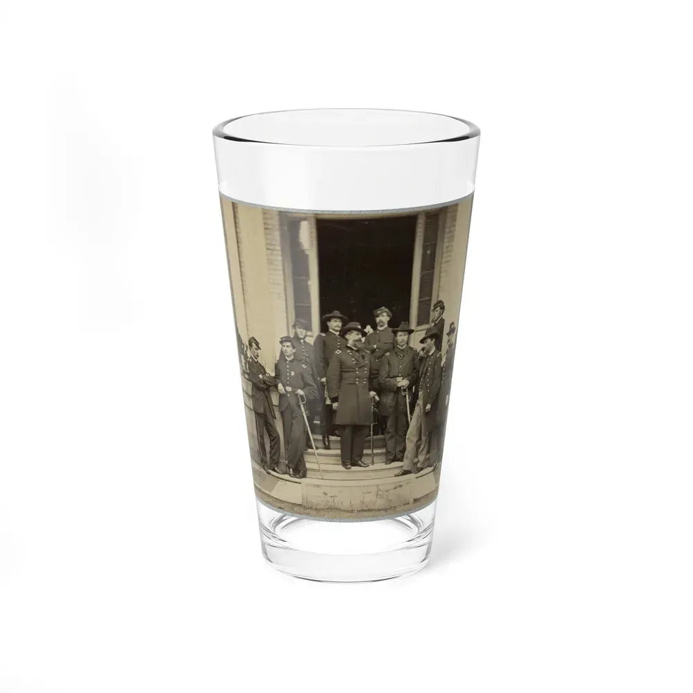 Brevet Major General Chas. Devens And Staff, Richmond, Va., April 1865 (U.S. Civil War) Pint Glass 16oz 16oz - Go Mug Yourself