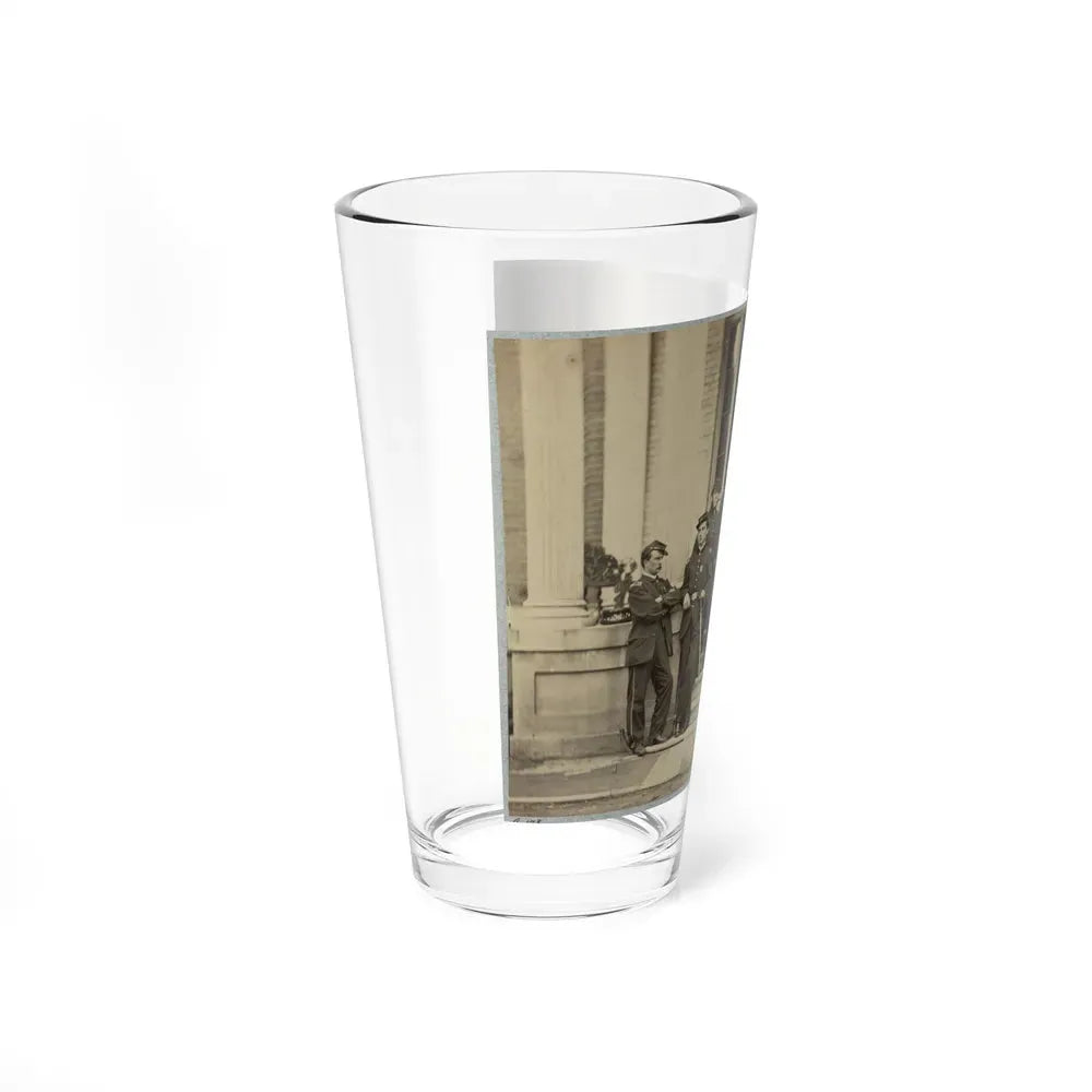 Brevet Major General Chas. Devens And Staff, Richmond, Va., April 1865 (U.S. Civil War) Pint Glass 16oz - Go Mug Yourself